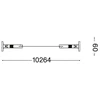 Lankstus LED juostos profilis TESI, juodas, 10m, 344881