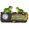Lauko LED lempa „Frogy“ su saulės baterija (24 × 14 cm)