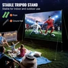 VEVOR 150 colių lauko projektoriaus ekranas su stovu