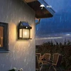 Zd159 Saulės energija maitinamas LED sieninis šviestuvas su judesio jutikliu