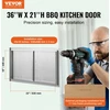 VEVOR Lauko virtuvės dvigubos durys 915x533 mm