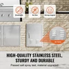 VEVOR nerūdijančio plieno 610x431 mm BBQ durys