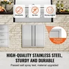 VEVOR Lauko virtuvės durys 610x610 mm, nerūdijančio plieno