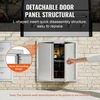 VEVOR Lauko virtuvės durys 610x610 mm, nerūdijančio plieno