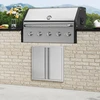 VEVOR Lauko virtuvės durys 610x610 mm, nerūdijančio plieno