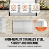 VEVOR BBQ prieigos durys 762x532 mm iš nerūdijančio plieno