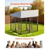 Lauko voljeras šunims VEVOR SKU2025001, 1,12 x 1,15 x 1,25 m