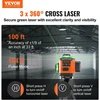 VEVOR 100ft žalias kryžminis lazerinis gulsčias