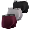 Le Coq Sportif vyriškos bokserės, 3 vnt. pakuotė, juodos, pilkos ir bordo spalvos