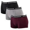 Le Coq Sportif vyriškos bokserės, 3 vnt. pakuotė, juodos, pilkos ir bordo spalvos