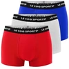 Le Coq Sportif vyriškos bokserių stiliaus kelnaitės, 3 vnt., raudonos, pilkos, tamsiai mėlynos