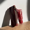 Solier Accessories Leather men s pen case SA12 CAMEL