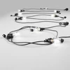 LED girlianda PICNIC, juoda, 10xE27, 10m