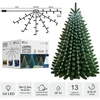LED girlianda su žiedu, 16 × 2,2 m, 352 LED, šaltai balta