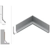 LED grindų apdailos profilis BASE, neanoduoto aliuminio, 2m