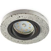 LED įleidžiamo montavimo šviestuvas BARI ROUND, juodas, be cokolio