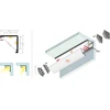 LED juostos kampinis profilis CABI12 DUO E, juodas, 1m