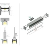 LED juostos paviršinis profilis COZY12 C/U1, baltas, 2m