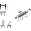 LED juostos paviršinis profilis COZY12 C/U1, anoduoto aliuminio, 3m