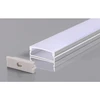 LED juostos paviršinis profilis OPTONICA, juodas, 2m, su juodu dangteliu ir užbaigimais