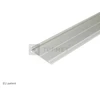 LED juostos profilio dangtelis C10, anoduotas aliuminis, 2m