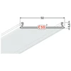 LED juostos profilio dangtelis C10 CLICK NARROW, skaidrus, 1m