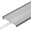 LED juostos profilio dangtelis C10 CLICK NARROW, skaidrus, 1m