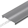 LED juostos profilio dangtelis C10 CLICK WIDE, skaidrus, 1m
