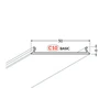 LED juostos profilio dangtelis C10 CLICK BASIC, 3m