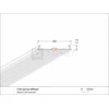 LED juostos profilio dangtelis C10 NARROW, 2m
