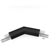 LED juostos profilio VARIO30-02 kampinis sujungimas 135 laipsnių, juodas.