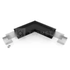 LED juostos profilio VARIO30-07 120 laipsnių kampinis sujungimas, juodai anoduotas