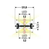LED juostos profilis ARC12 DUO, anoduotas aliuminis, 3m