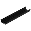 LED juostos profilis DIAGONAL10 C, juodas, 4m