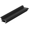 LED juostos profilis DIAGONAL14 F/TY, juodas, 2m