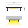 LED juostos profilis FIX12, 18mm pločio, anoduotas aliuminis, 2m