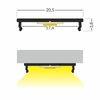 LED juostos profilis FIX16, neanoduotas aliuminis, 2m