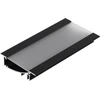 LED juostos profilis FLAT8 H/UX, juodas, 2m