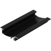 LED juostos profilis FLAT8 H/UX, juodas, 2m