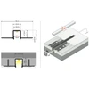 LED juostos profilis HIDE10 C4 PLUS, neanoduotas aliuminis, 2m
