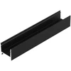 LED juostos profilis HOOD14 F/UI, juodas, 2m