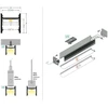 LED juostos profilis LEVEL12 C/U1, anoduoto aliuminio, 2m