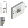 LED juostos profilis OMNI10 AC2 PLUS, neanoduoto aliuminio, 3m