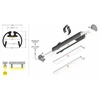 LED juostos profilis PEN12 CJ, anoduotas aliuminis, 2m