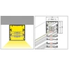 LED juostos profilis PHIL53, neanoduoto aliuminio, 3m