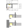 LED juostos profilis PLANE14 SIDE, baltas, 3m