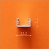 LED juostos profilis SLIM8 AC2/Z, juodas, 2m