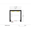 LED juostos profilis SMART16 BC3/U4, baltas, 2m