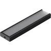 LED juostos profilis SURFACE14 EE7F/TY, juodas, 1m
