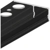 LED juostos profilis UNI-TILE12 C PLUS, 180 laipsnių, juodai anoduotas, 2m